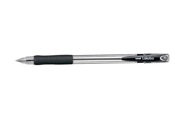 Guľôčkové pero, 0,3 mm, so viečkom, UNI „SG-100 Lakubo“, čierne