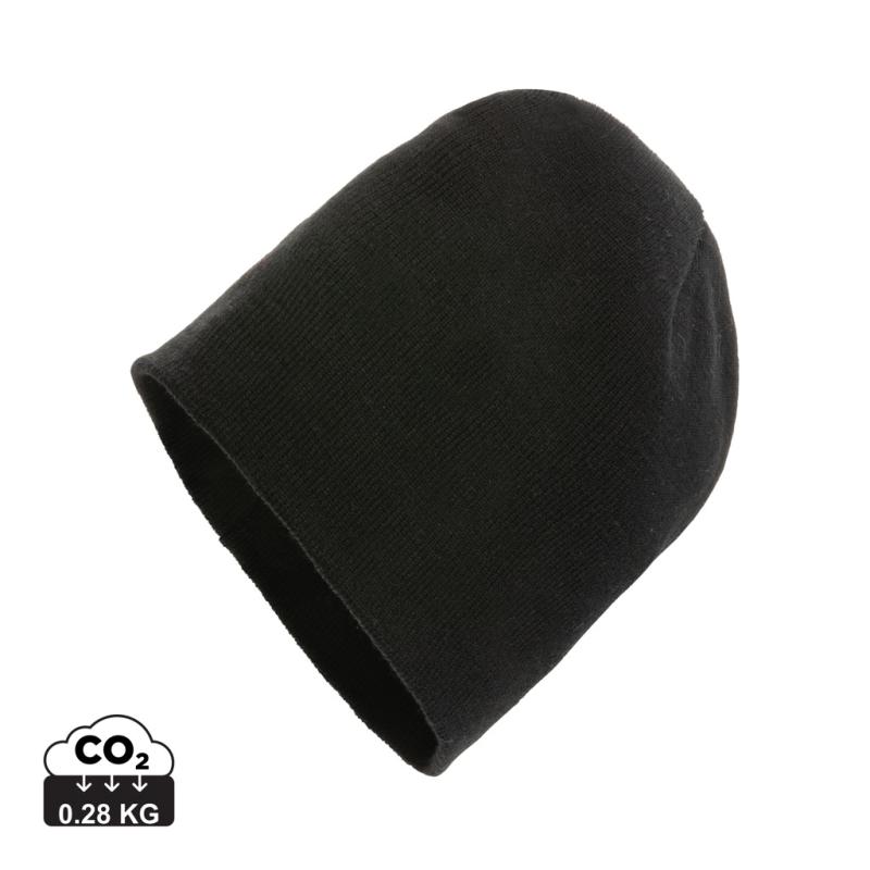 Klasická beanie čapica Impact z Polylana® AWARE™ čierna