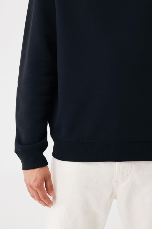 IQONIQ Toria Unisex mikina s okrúhl. výstrihom z rec. bavlny čierna 4XL 15