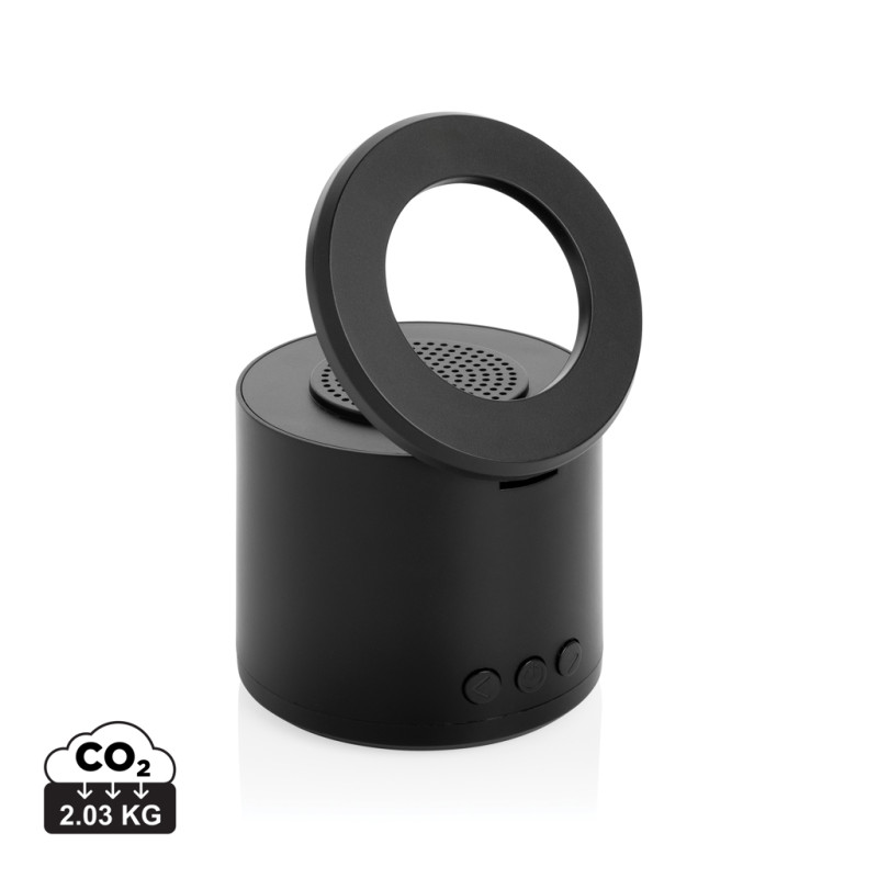 Magpulse 3W reproduktor z rec. plastu RCS s magn. držiakom čierna