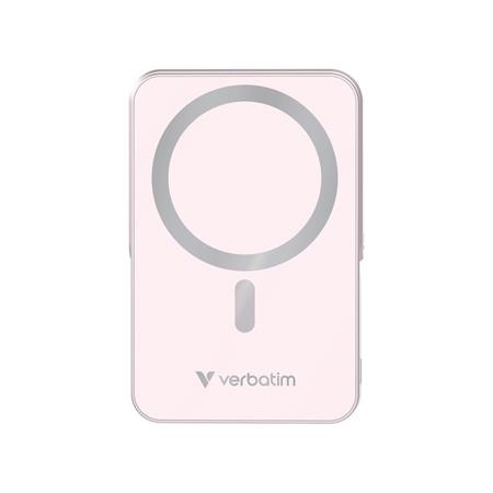 Power banka, externá batéria, magnetická (bezdrôtová), 10 000 mAh, stojanček, VERBATIM "Ch