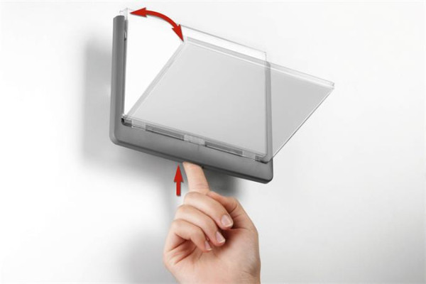 Informačná tabuľka, 149 x 52,5 mm, DURABLE "CLICK SIGN", biela 8