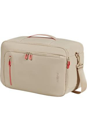 Cestovná taška, kabínová veľkosť, 21 l, 3 in 1, AMERICAN TOURISTER "Puffypop", béžová 2