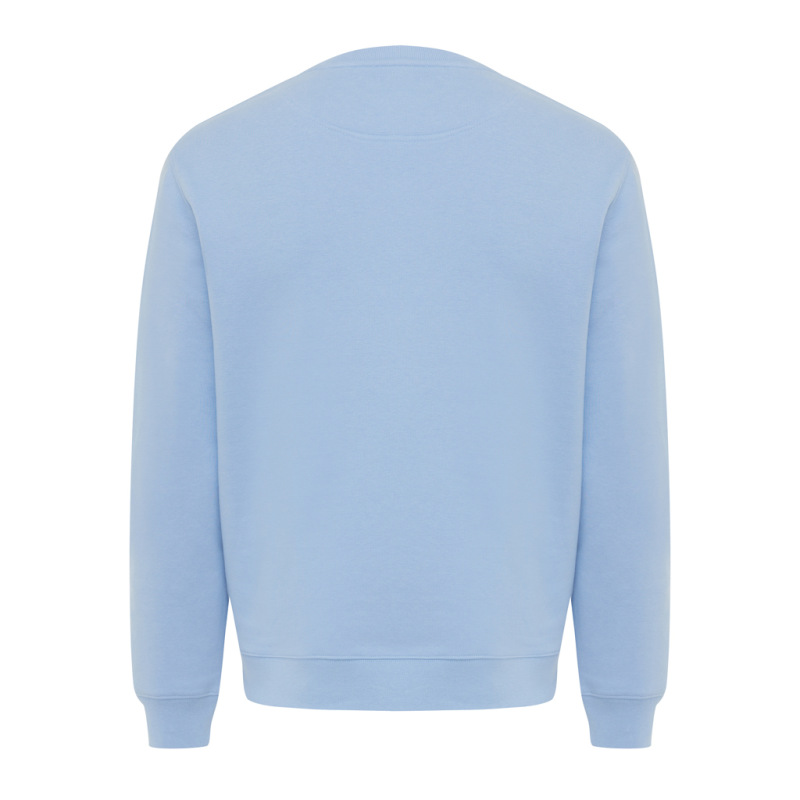 IQONIQ Toria Unisex mikina s okrúhl. výstrihom z rec. bavlny sky blue XL 2