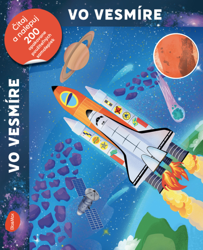Čítaj a nalepuj – VO VESMÍRE, kniha se samolepkami 5