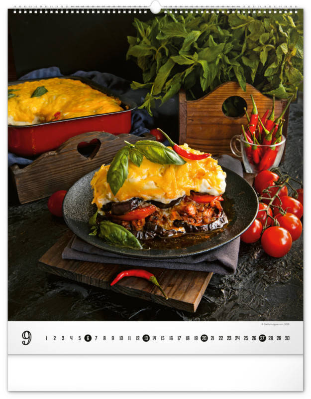 NOTIQUE Nástenný kalendár Gourmet 2026, 48 x 56 cm 9