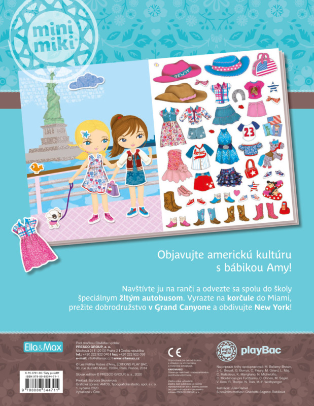 ŠATY PRE AMY ─ Kniha samolepiek 9