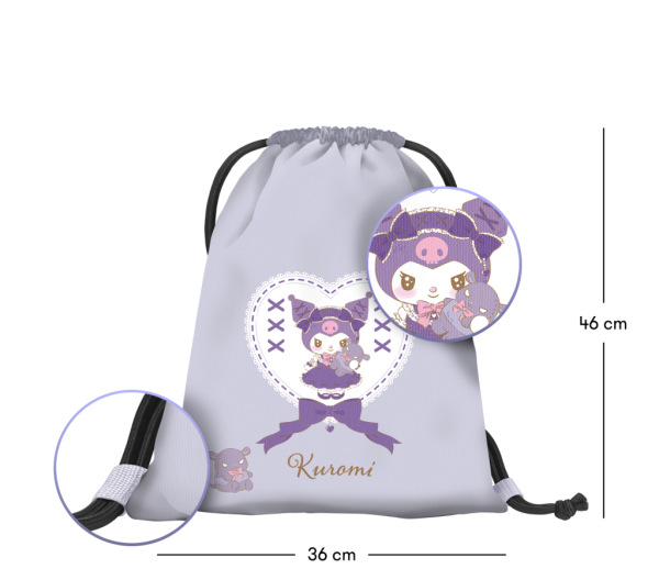 BAAGL SADA 3 Core Kuromi Sweet One: batoh, peračník, vrecko GRS 14