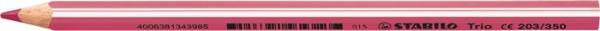 Farebná ceruzka, trojhranný tvar, hrubá, STABILO "Trio", ružová