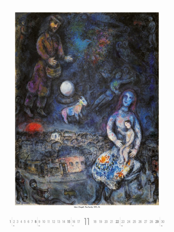 Nástenný kalendár Marc Chagall 2026 11