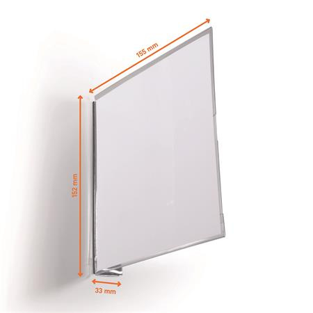 Informačná tabuľka, 149x149 mm, magnetická, DURABLE, priehľadná 1