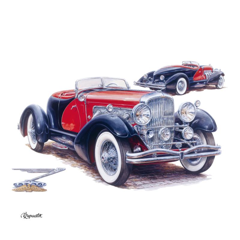 NOTIQUE Poznámkový kalendár Classic Cars – Václav Zapadlík, 2025, 30 x 30 cm