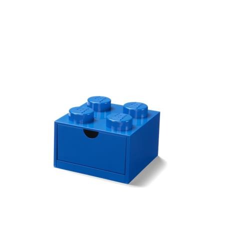 Úložný box na stôl, zásuvkový, LEGO "Brick 2x2", modrý 1