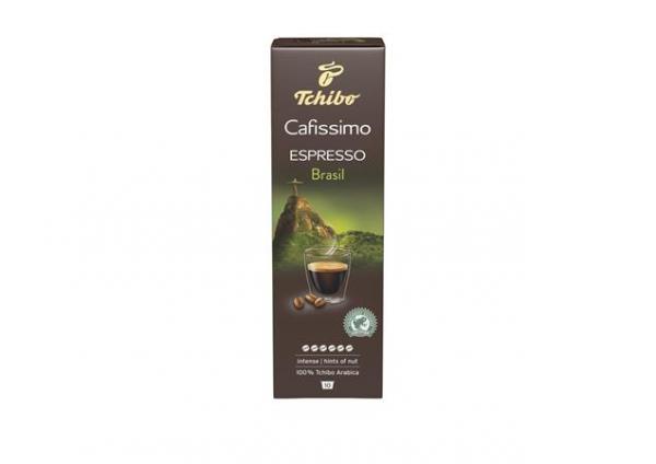 Kávové kapsuly, 10 ks, TCHIBO "Cafissimo Espresso Brasil"
