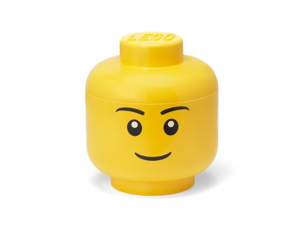 Úložný box, veľký, hlava, LEGO, Boy 1