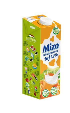 MIZO Mlieko bez laktózy, 1 l