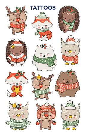 Tetovacie nálepky, 1 hárok, 76x120 mm, AVERY ZWECKFORM, "Z-Design No.54151", zvieratá 2