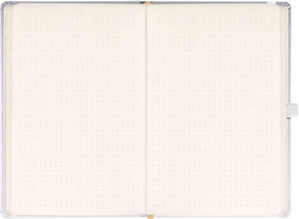 NOTIQUE Notes Balacron, strieborný, bodkovaný, 15 x 21 cm 1