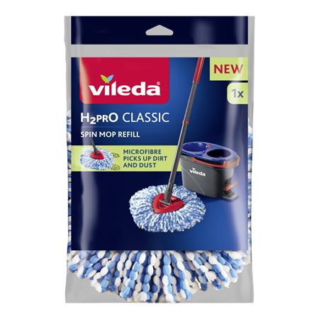 Náhrada pre rotačný mop, VILEDA "H2PrO", biela-modrá 1