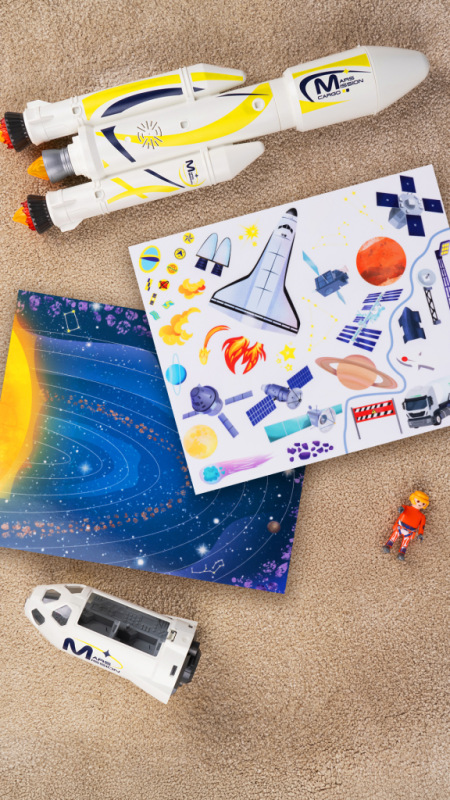 Čítaj a nalepuj – VO VESMÍRE, kniha se samolepkami 4