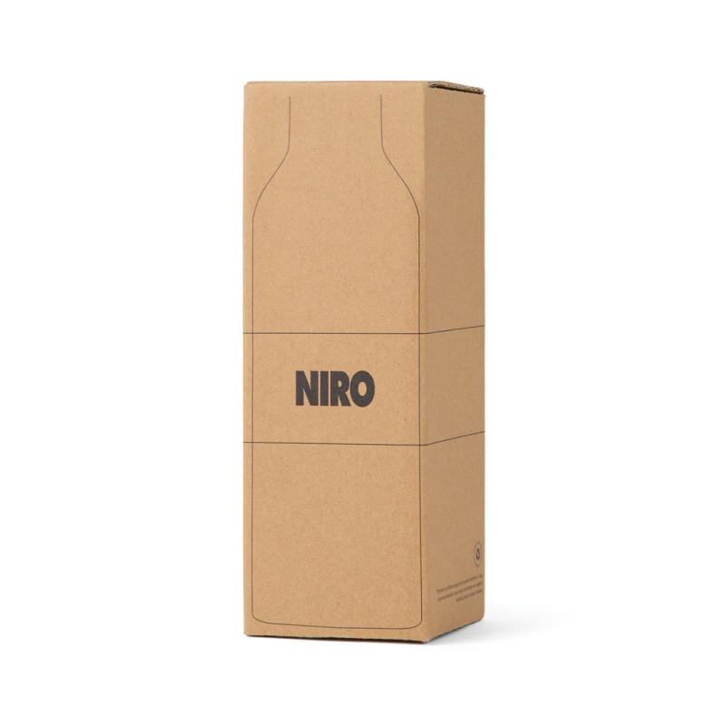 VINGA Niro RCS nerezová fľaša so silikónovým úchytom 500 ml námornícka modrá