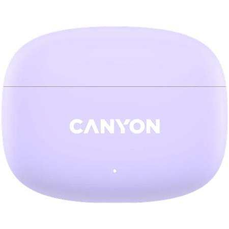 Slúchadlá, TWS bezdrôtové, Bluetooth 5.4, CANYON "OnGo 9", fialové 3