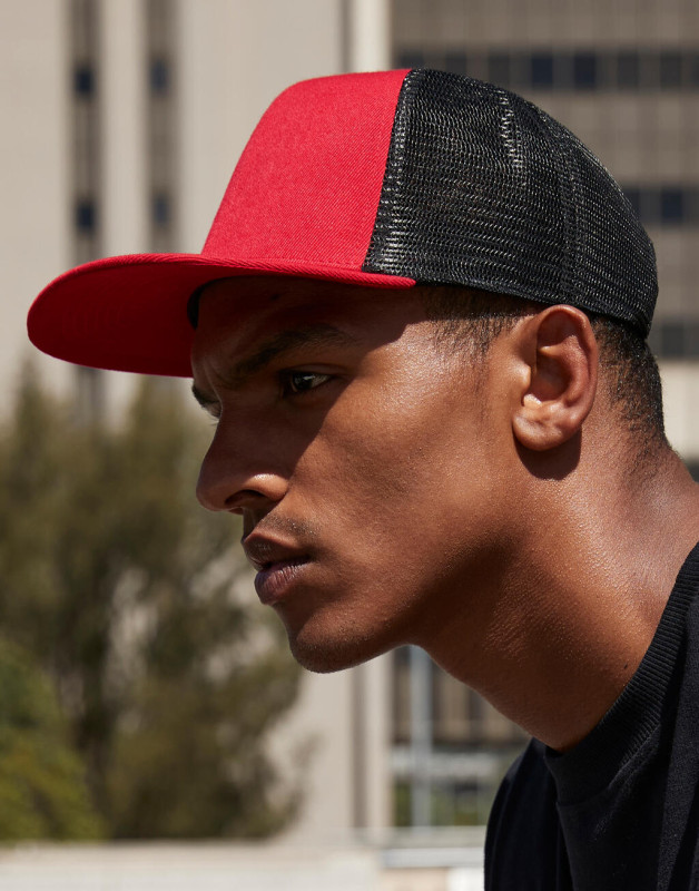 Original Flat Peak 6 panelový Trucker 3