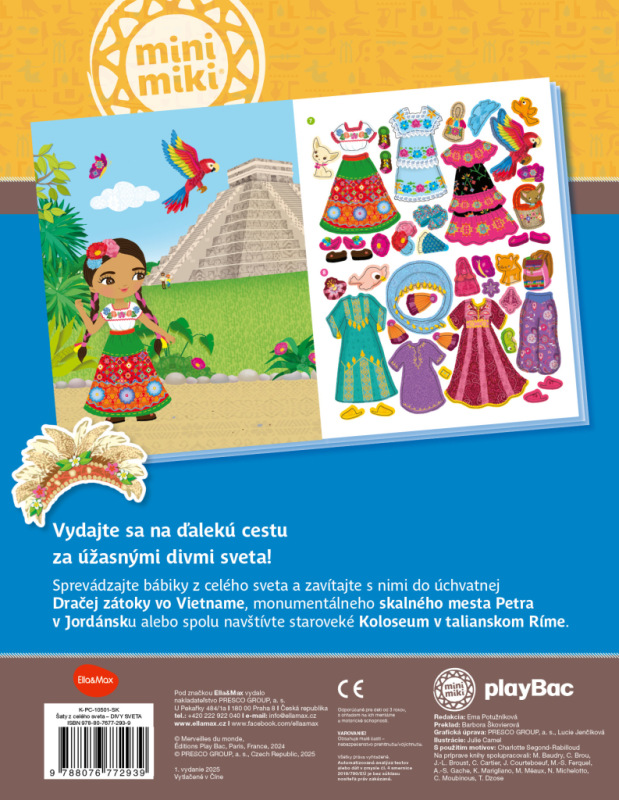 Šaty z celého sveta DIVY SVETA – Kniha samolepiek 5