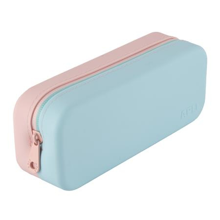 Peračník, displej, na zips, silikónové, dvojfarebné, APLI "Pastel", mix farieb 7