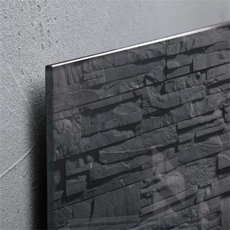 Magnetická sklenená tabuľa, 46x91 cm, SIGEL "Artverum® ", bridlica