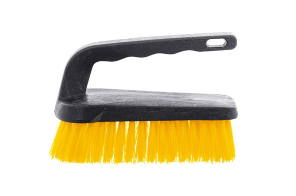 Čistiaca kefa s rukoväťou, BONUS, žltá 4