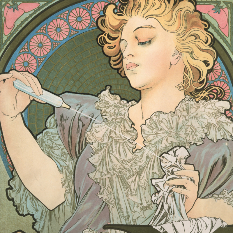 NOTIQUE Poznámkový kalendár Alfons Mucha 2027, 30 x 30 cm 4