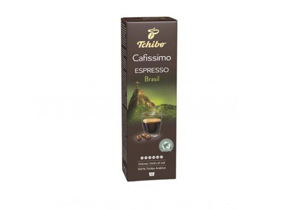 Kávové kapsuly, 10 ks, TCHIBO "Cafissimo Espresso Brasil"