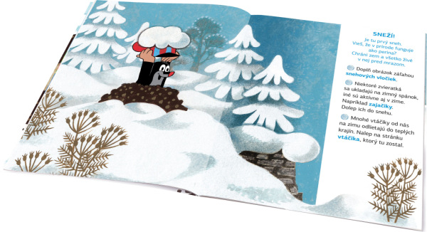 KRTKO a ZIMA ─ Kniha samolepiek 2