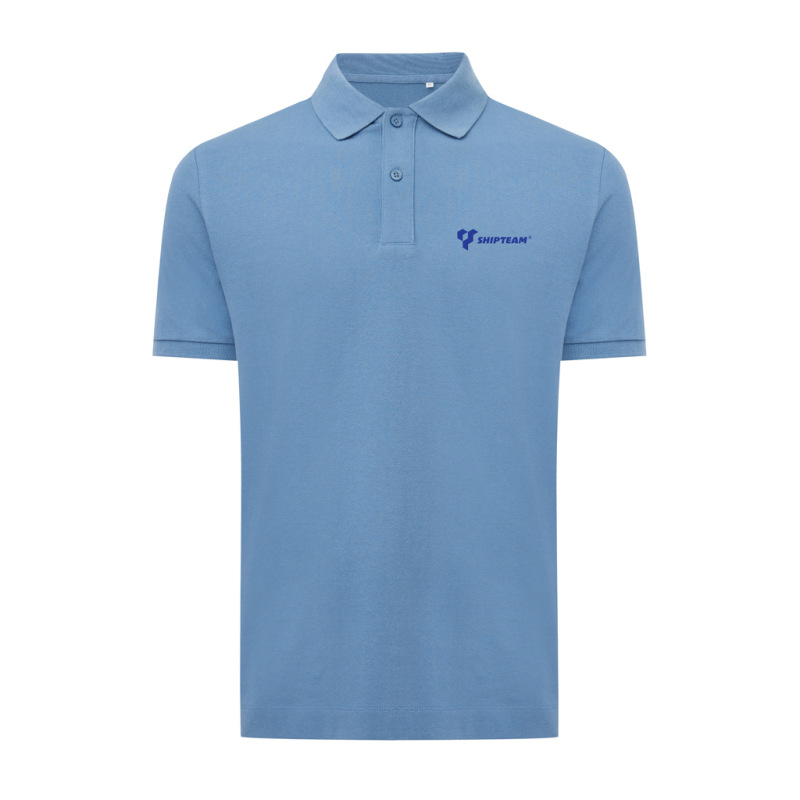 Polo tričko IQONIQ Yosemite z recykl. bavlny moon blue M 3