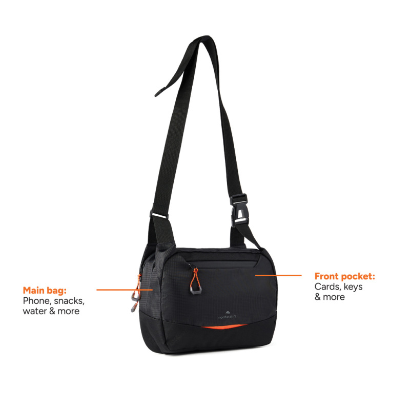 Nordic Drift Trail RCS Crossbody taška 4 l čierna 2
