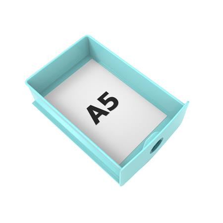 Box na dokumenty, plast, 1 zásuvka, EXACOMPTA "Skandi", ľadový modrý 3