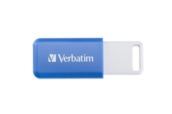 USB kľúč, 64GB, USB 2.0, VERBATIM "Databar", modrý 2