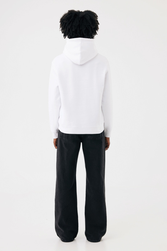 IQONIQ Joshua Unisex mikina s kapucňou z rec. bavlny recycled white XXS 12