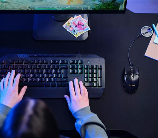 Myš, drôtová, optická, gaming, LED, TRUST "GXT109 Felox", čierna 6