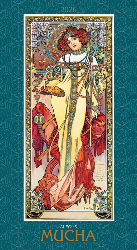 Nástenný kalendár Alfons Mucha 2026 1