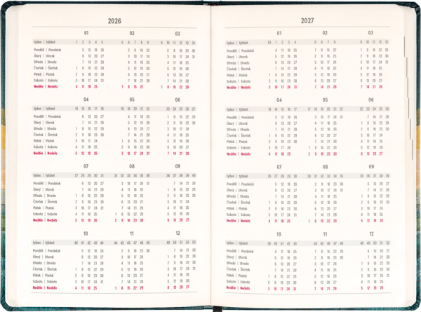 NOTIQUE 18-mesačný diár Petito – Spiaca líška 2026/2027, 11 x 16 cm 2