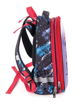 Batoh, anatomický, PULSE "Anatomic Cube Off-Road", čierny-červený 3