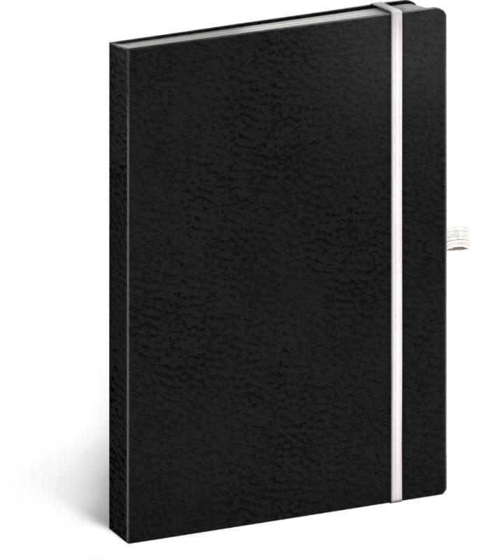 NOTIQUE Notes Vivella Classic čierny/biely, bodkovaný, 15 x 21 cm