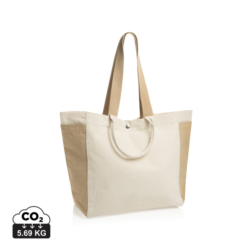 BEAU AWARE™ všestr. shopper taška z 400 gsm recykl. plátna off white