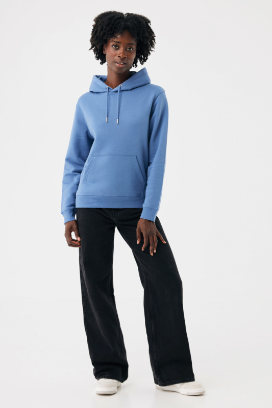 IQONIQ Joshua Unisex mikina s kapucňou z rec. bavlny moon blue L 5