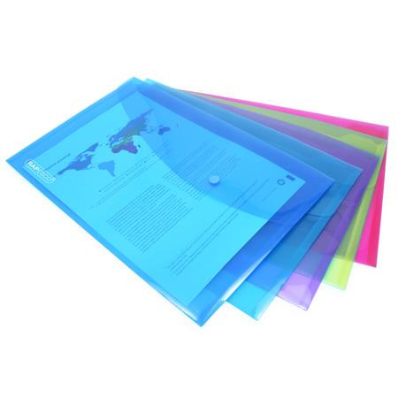 Obal na patent, A4+, PP, RAPESCO "Eco", mix trblietavých farieb 5