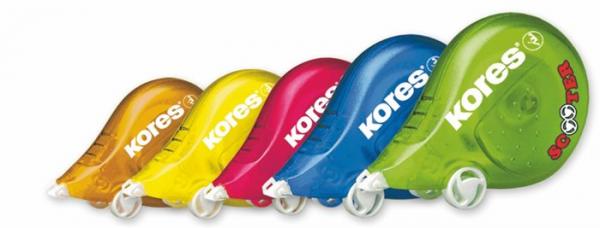 Korekčný roller, 4,2 mm x 8 m, KORES "Scooter", mix farieb
