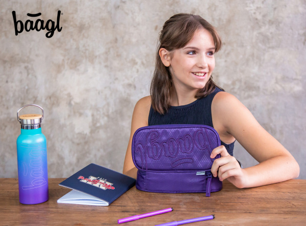BAAGL SADA 3 Coolmate Plum: batoh, peračník, vrecko 14