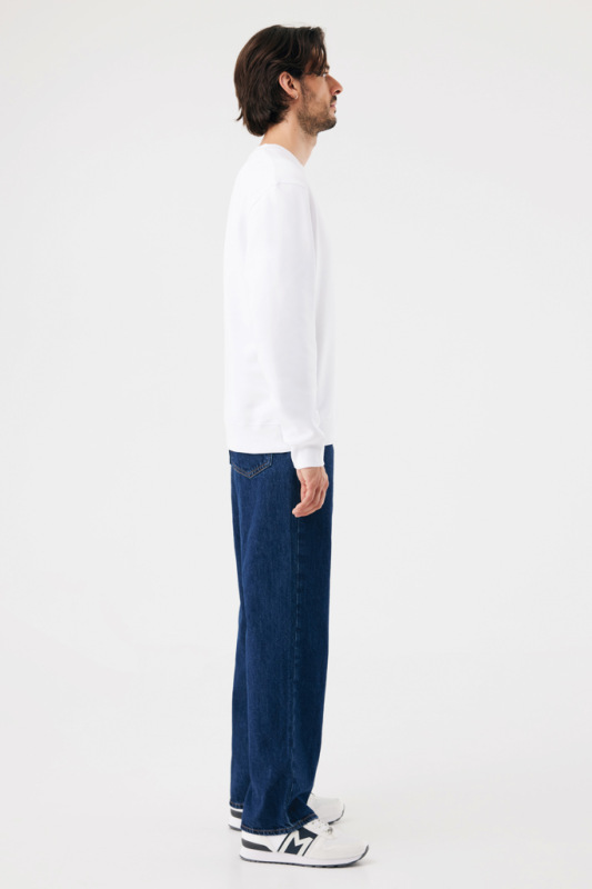 IQONIQ Toria Unisex mikina s okrúhl. výstrihom z rec. bavlny recycled white 4XL 12